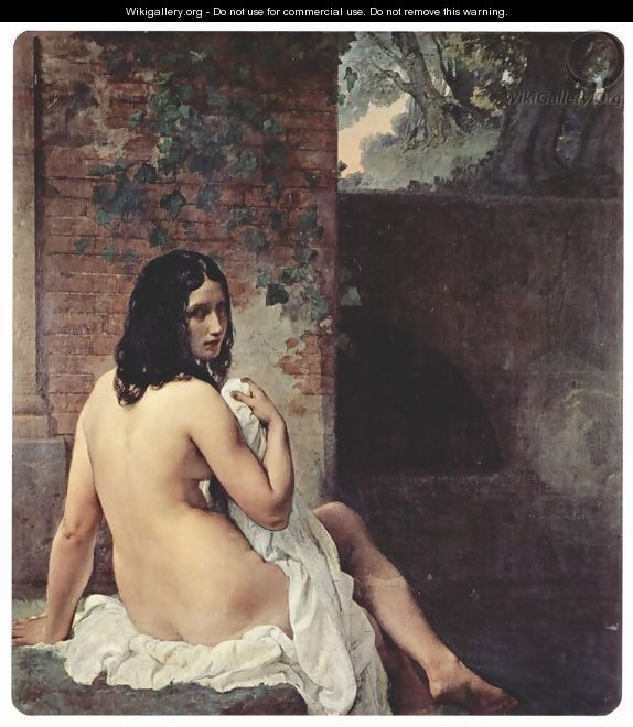 Back view of a bather - Francesco Paolo Hayez