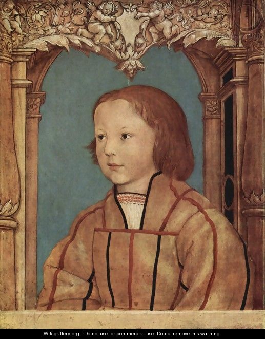 Portrait of a boy with blond hair - Ambrosius Holbein