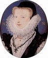 Portrait of the artist's wife Alice Brandon, Oval - Nicholas Hilliard