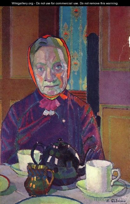Portrait of Mrs Mounter at the Breakfast Table - Harold Gilman