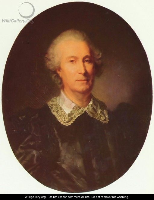Randon de Boisset portrait, oval - Jean Baptiste Greuze