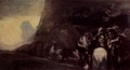Series of 'pinturas negras' scene pilgrimage Espanol de las pinturas negras series. Procesion del Santo Oficio - Francisco De Goya y Lucientes