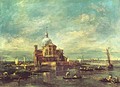 Capriccio, church scene on a small island in the lagoon - Francesco Guardi