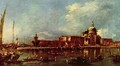 View of Venice with Sta. Maria della Salute and the Dogana - Francesco Guardi