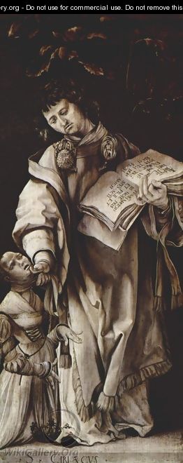 State boards with four saints for the Heller-Altar Albrecht Dürer