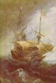 Stormy sea, detail - Andries Van Eertvelt