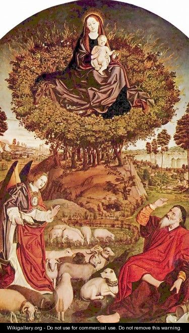 Triptych of the burning bush, middle panel - Nicolas Froment