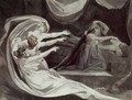 Kriemhild is haunted by her remorse - Johann Heinrich Fussli