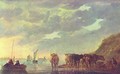 Shepherd with five cows on a river - Aelbert Cuyp