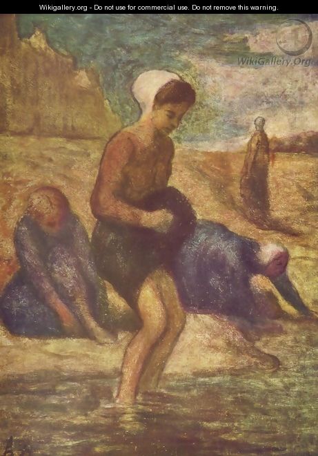 Bathing girl - Honoré Daumier