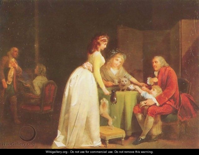 Visit to grandfather - Louis Léopold Boilly