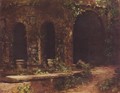 Grotto in the gardens of Villa d'Este near Rome - Karl Blechen