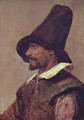 Head of a man with a pointed hat - Adriaen Brouwer