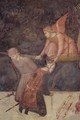 Allegory of Good Government, detail Justizia distributiva, Allegory of the exporting justice - Ambrogio Lorenzetti