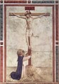 Frescoes in the Dominican convent of San Marco in Florence, Scene St. Dominic at the Cross of Christ - Angelico Fra