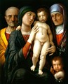 Holy Family with St. Elizabeth and John the Baptist - Andrea Mantegna