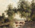 Cows Watering - Edward Bergh