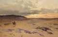 The Desert Near The Pyramids, Gizeh - David Bates