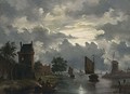 An Evening Landscape - (after) Jacobus Theodorus Abels