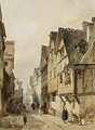 A Town View - Gustave Adolphe Simonau