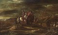 Horsemen In A Landscape - (after) Jacques (Le Bourguignon) Courtois