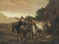Travellers On A Path - (after) Nicolaes Berchem