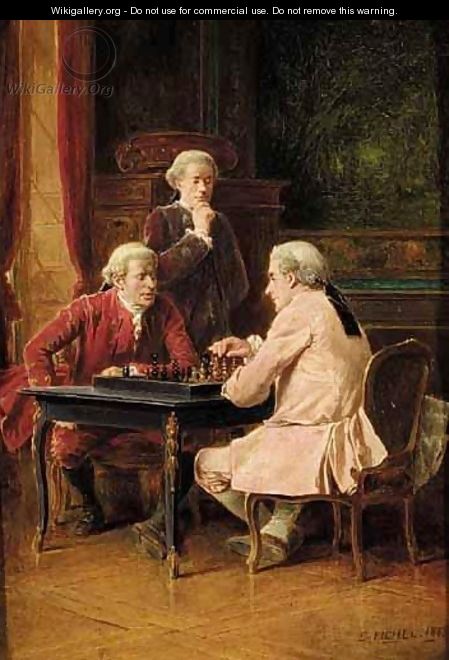 The Chess Players - Benjamin Eugene Fichel