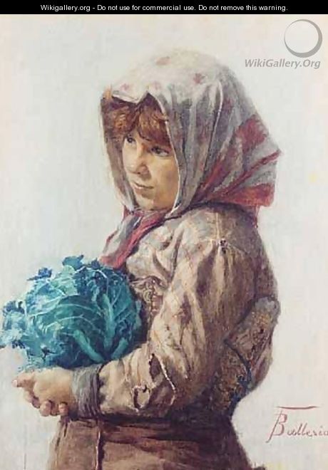An Italian Peasant Girl - Francesco Ballesio