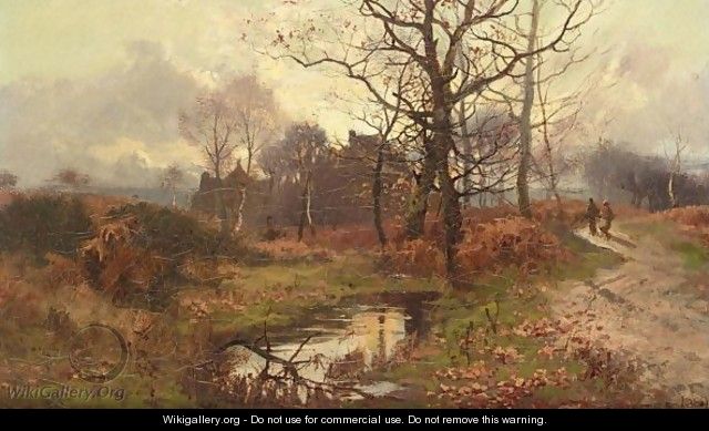 A Country Track In Autumn - William Manners