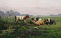 Cattle In A Landscape - Ary Cornelis Kooper