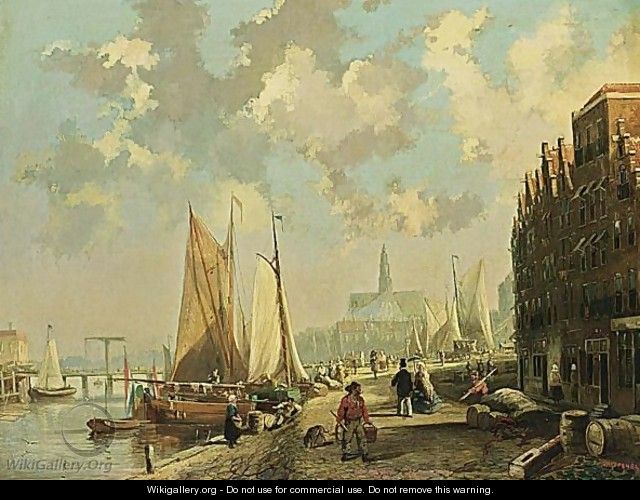 A Town View, Possibly Delft - Jan Heppener