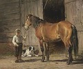 Little Boy With A Horse - Frans Lebret