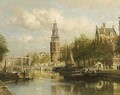 A View Of The Montelbaanstoren, Amsterdam - Johannes Christiaan Karel Klinkenberg