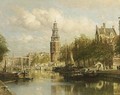 A View Of The Montelbaanstoren, Amsterdam - Johannes Christiaan Karel Klinkenberg