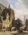 A View Of The Grote Markt, Zwolle - Cornelis Springer