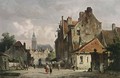 Villagers In A Dutch Town 2 - Adrianus Eversen