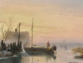 Figures In A Winter Landscape 2 - Andreas Schelfhout