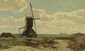 A Windmill In A Polder Landscape - Paul Joseph Constantine Gabriel