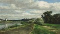 A Country Road Along A Waterway Near The Hague - Willem Roelofs