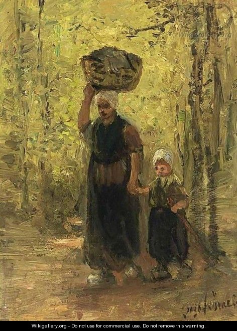 A Mother And Her Child Returning Home - Jozef Israels