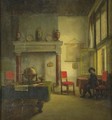 A Cavalier In An Interior - Woutherus Mol