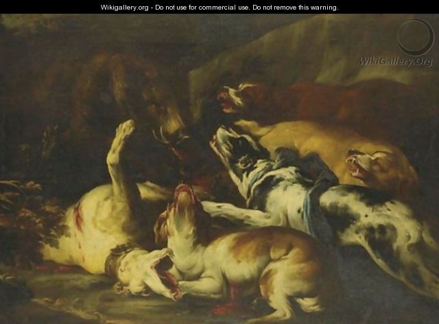A Boar Hunt - (after) Frans Snyders