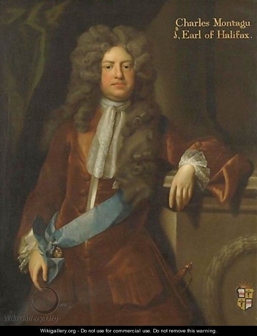 Portrait Of Charles Montagu, Ist Earl Of Halifax - (after) Kneller, Sir Godfrey