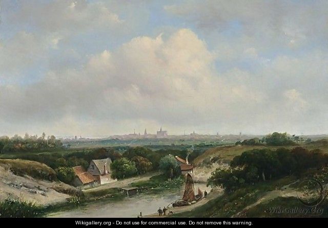 A View Of Haarlem - Jan Hendrik Weissenbruch