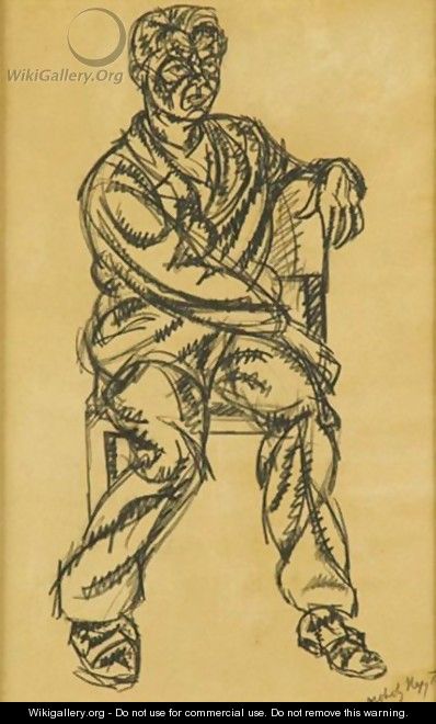 Seated Man - Laszlo Moholy-Nagy