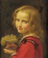 Girl With Grapes - Leon-Jean-Basile Perrault
