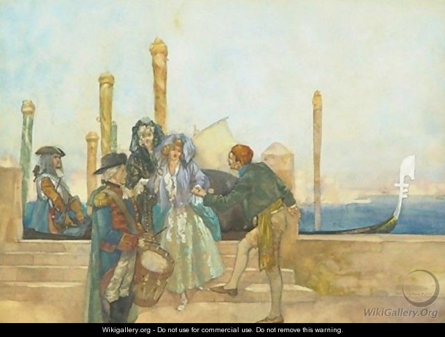 The Gondoliere - Sir William Russell Flint