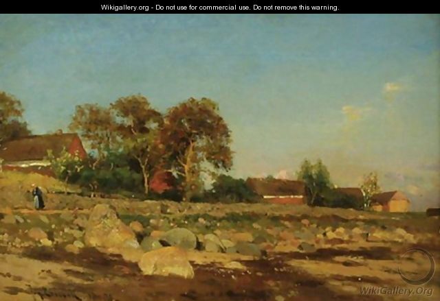 Village In Autumn - Johan Ericson