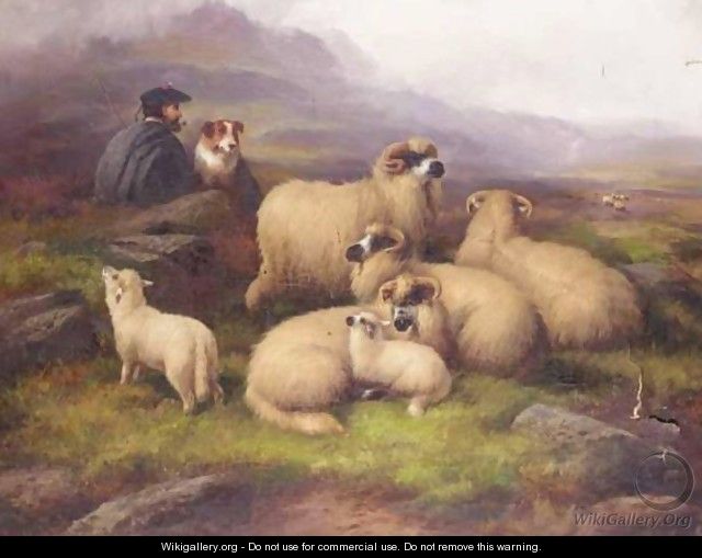 The Shepherd And His Flock - John Morris