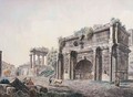 Rome, A View Of The Forum, With The Arch Of Septimus Severus - Franz Kaisermann